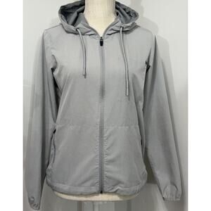 Vuori Women's Outdoor Trainer Gray Shell Light Weight Jacket Full Zip Size XS
